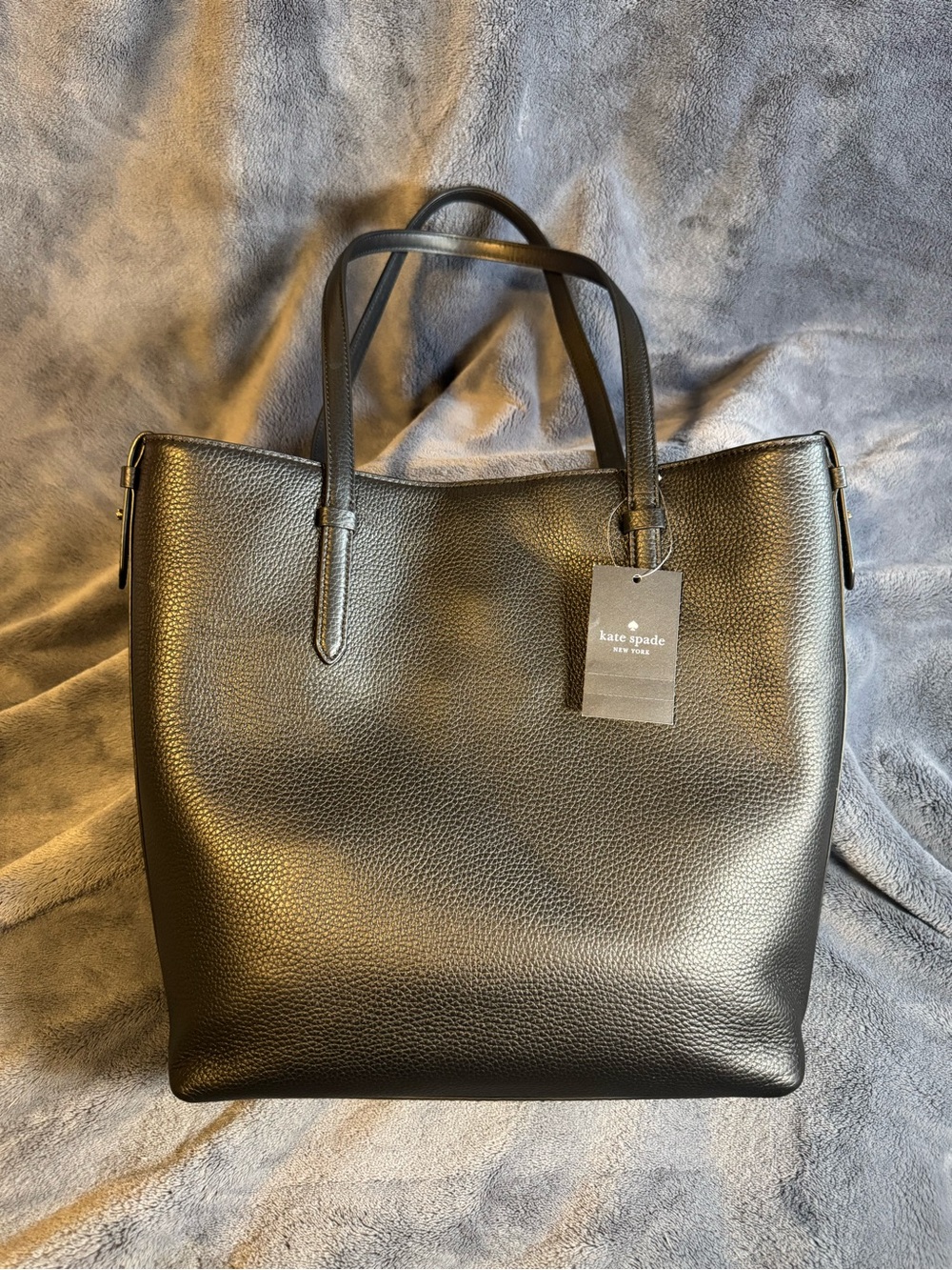 Kate Spade New York Juliette Medium Tote in black pebbled leather - Picture 3 of 12